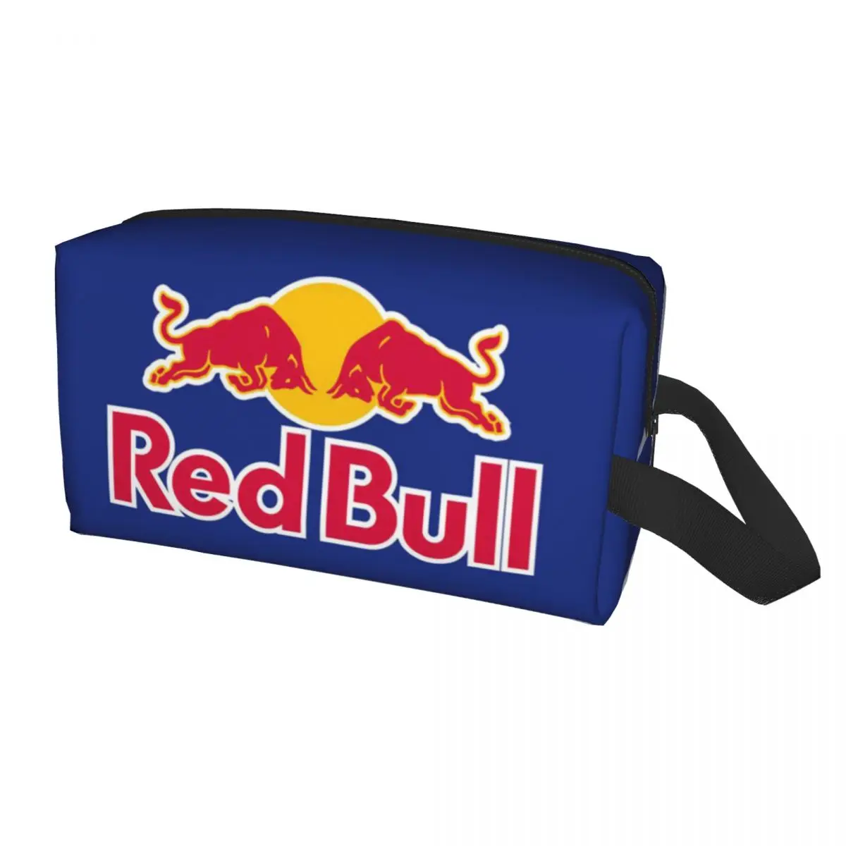 

Custom Red Double-Bull Animal Cow Toiletry Bag Women Makeup Cosmetic Organizer Ladies Beauty Storage Dopp Kit Box