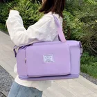 Вместительная складная дорожная сумка, многофункциональная Женская портативная модная сумка через плечо, водонепроницаемая дорожная сумка через плечо