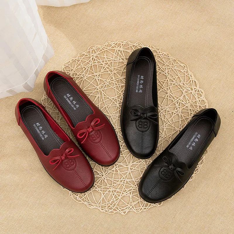 Women Casual Shoes Fashion Women Flat Shoes Leather Woman Loafers Moccasins Slip on Women's Flats Female Shoes Zapatos De Mujer