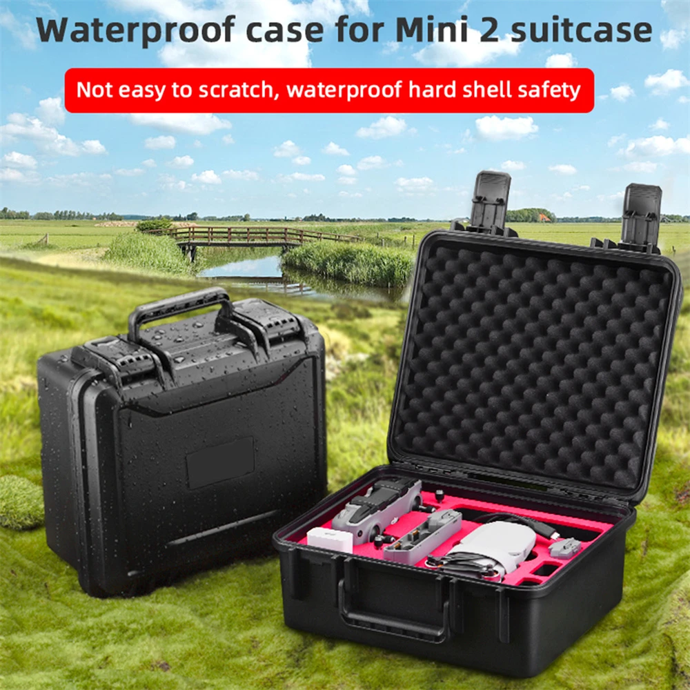 

Черный Твердый чехол для переноски, водонепроницаемая сумка для хранения дрона, чехол для MAVIC MINI 2, аксессуары, Противоударная коробка