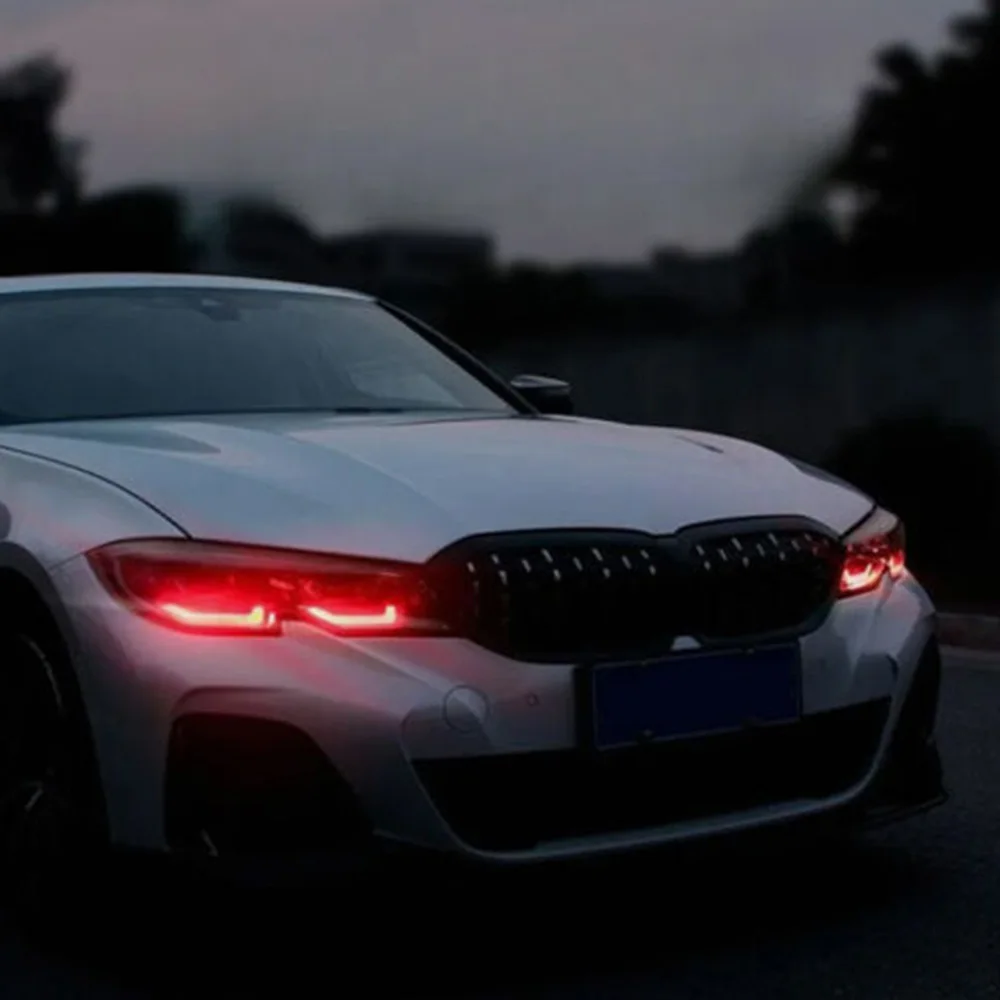 Светодиодные панели Red Angel Eyes DRL для BMW G20 G21 330e 320i 330i M340i 2019-2021 CSL Ice Blue Yellow Daylight EURO USA
