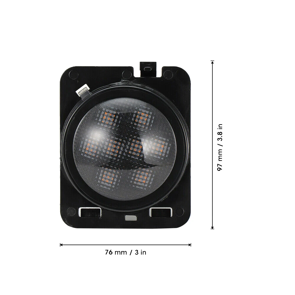 1-местный светодиодный светильник Avant Garde-Boue с цоколем LatéRal Clignotant для Jeep Wrangler JK