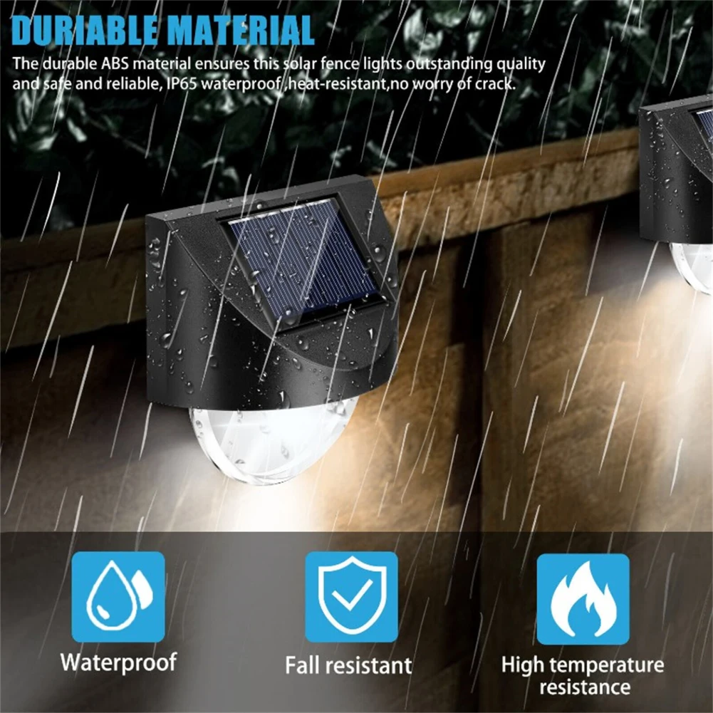 

4 шт., настенные светильники на солнечной батарее, 22 лм