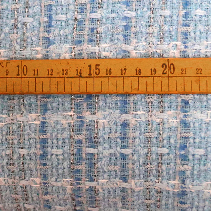 Плетеная серебристая полиэстерная ткань для пошива