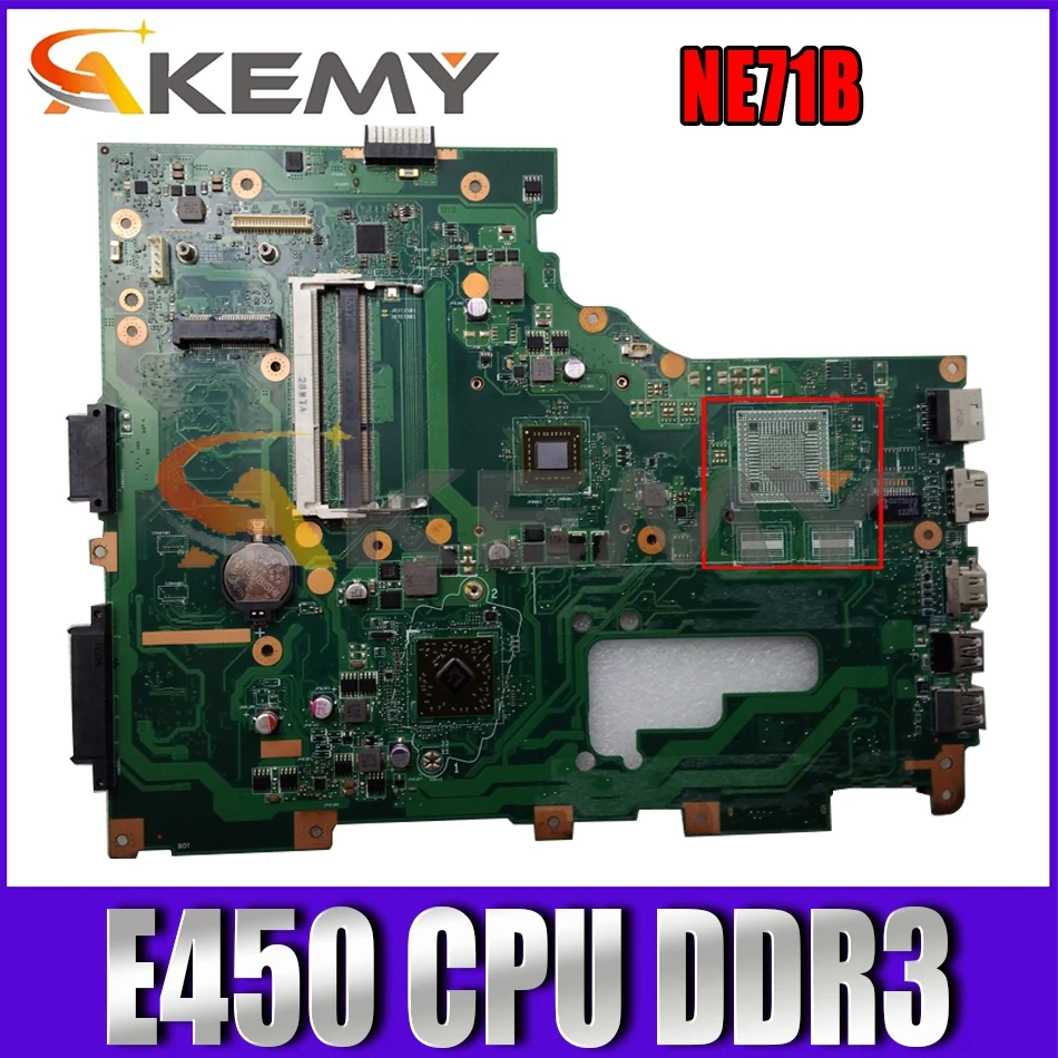 

AKEMY EG70BZ REV 2.1 NBC1U11003 NB.C1U11.003 For gateway NE71B laptop motherboard E450 CPU DDR3