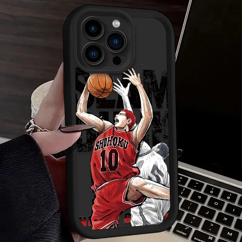 Чехол Anime Slam Dunk для iPhone 16 15 14 13 12 11 Pro Max X XS S XR SE 2020 7 8 Plus iphone16 Противоударный