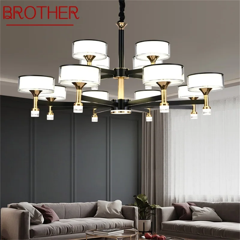 

BROTHER Nordic Chandelier Lamp LED Pendant Light Creative Decorative Fixture for Home Living Room