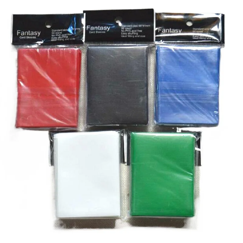 

66x91mm 100pcs/lot color Matt Board Games Cards Sleeves protector for magical game the gathering card shield TCG collectioncards