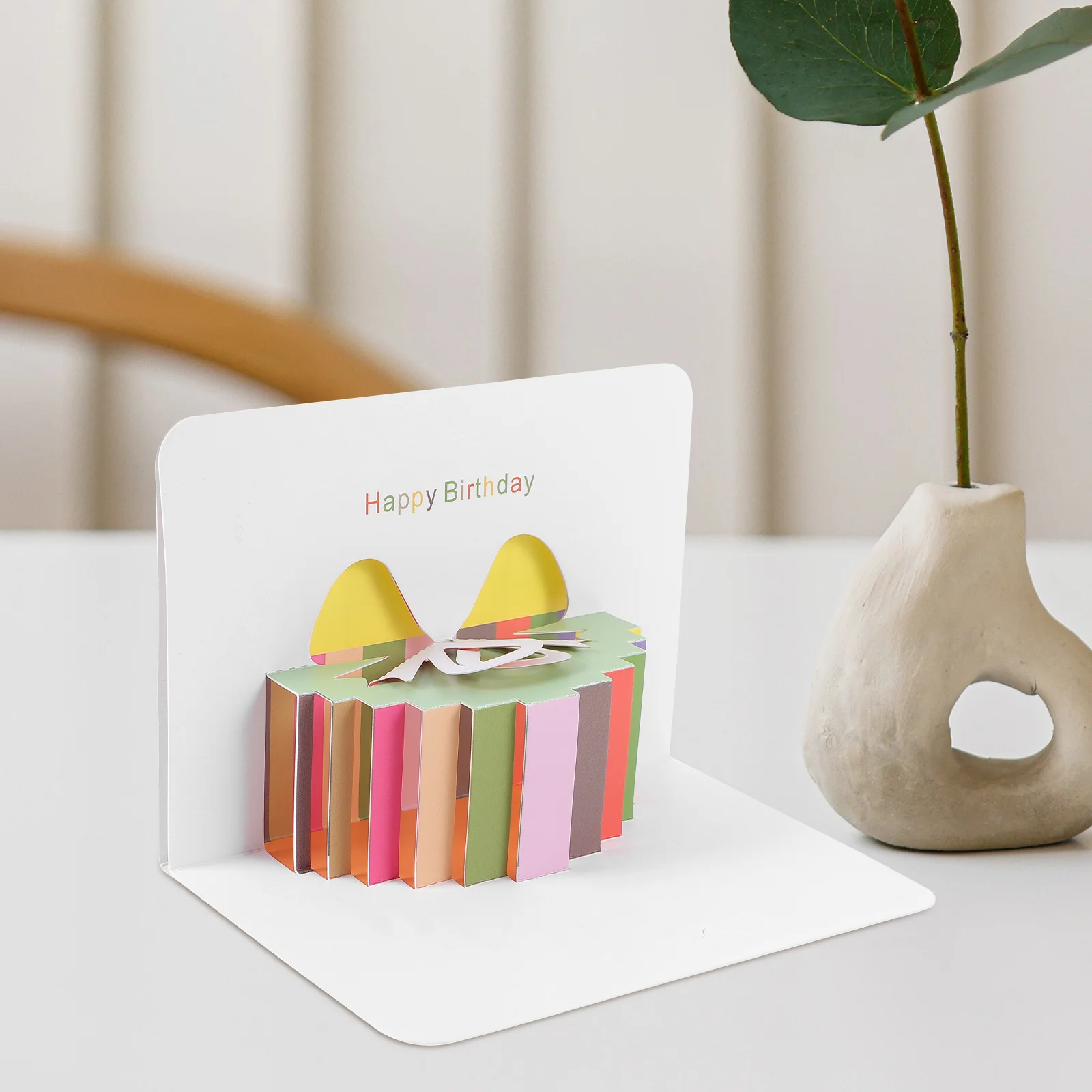

Greeting Cards Birthday Supplies Party Cake Envelope Paper 10 Year Old Girl Decorative Women Staff Blessing
