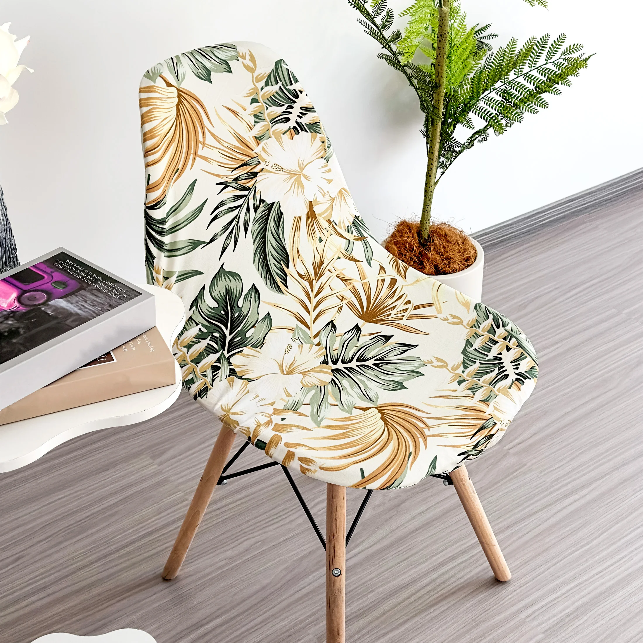 

Чехол для стула с тропическим принтом