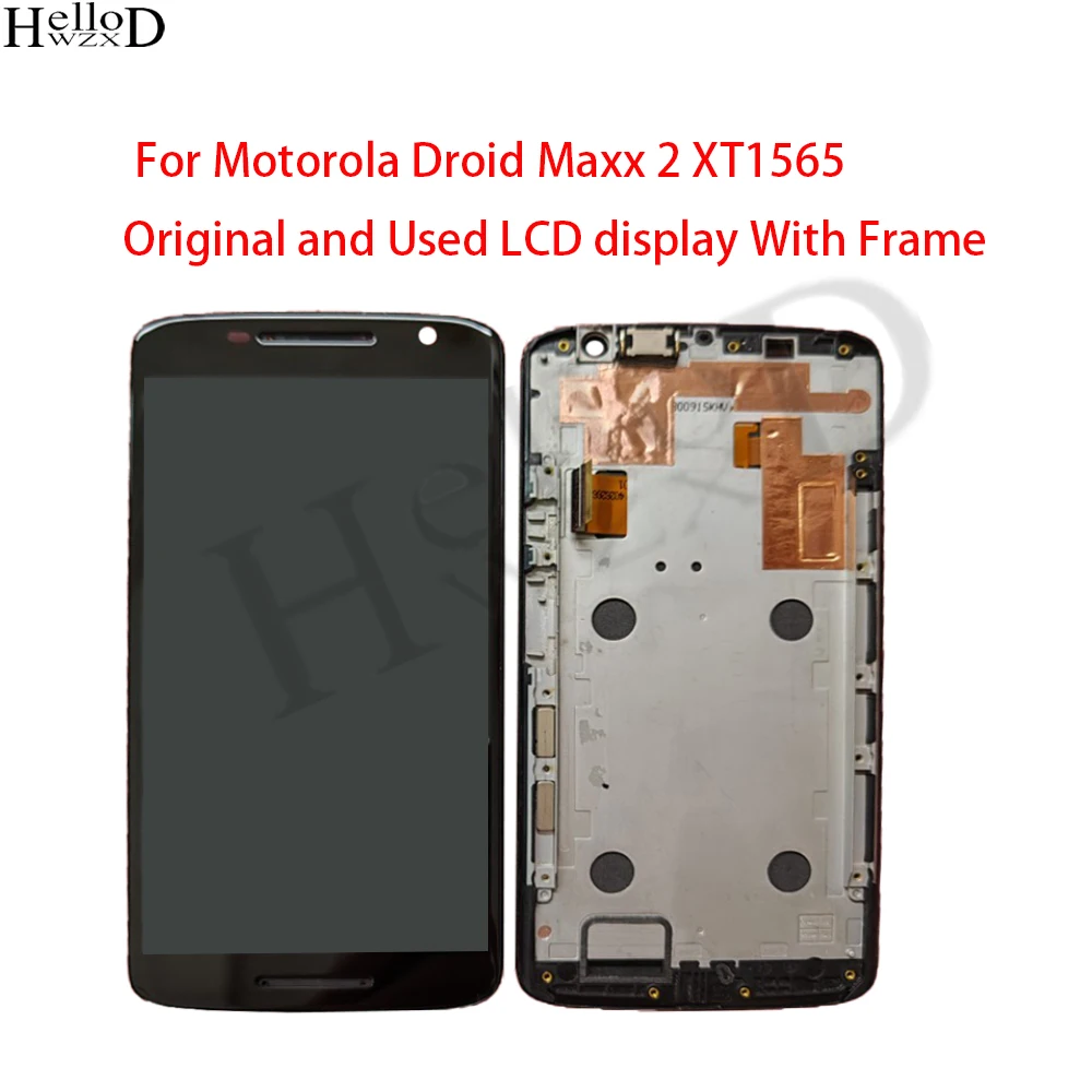

Original LCD Display For Moto Motorola Droid Maxx 2 XT1565 LCD Display + Frame Touch Screen Digitizer Assembly Replacement