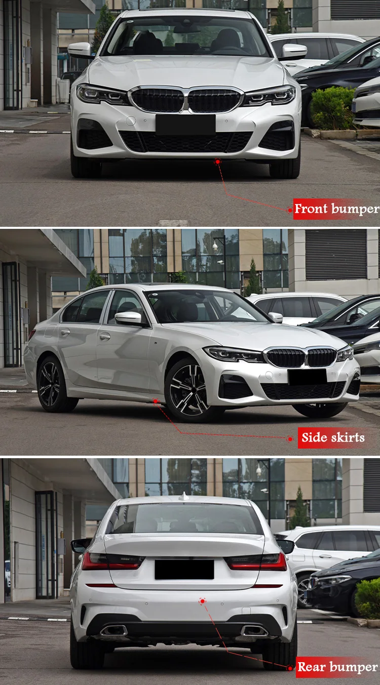 Комплект обвеса MT Style M Sport для BMW 3 серии G20 G28 2019-2022 из материала PP, комплект для рестайлинга, автомобильные аксессуары, запчасти для тюнинга. (art.: 3920dd295f01c) - 3920dd295f01c