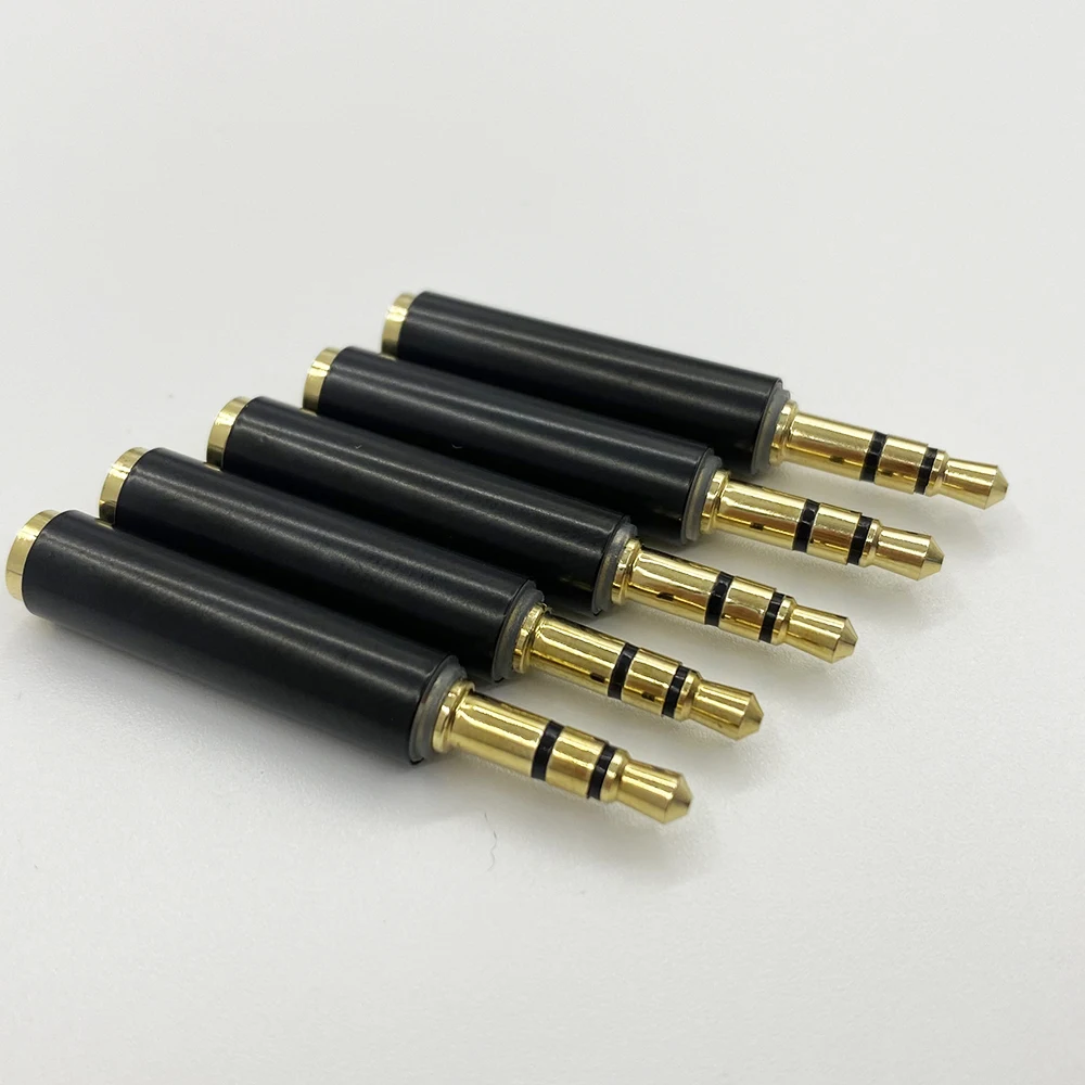 1/2/5 шт. позолоченный 3,5 мм TRS штекер-гнездо TRRS стерео микрофон аудио разъем 3,5 мм 3-полюсный штекер на 4-полюсный разъем