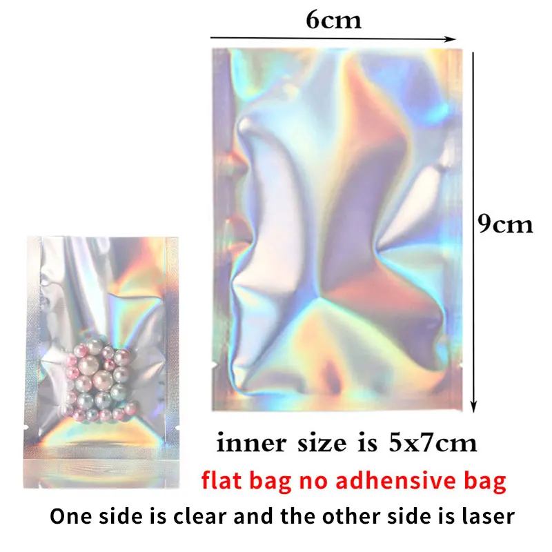 

25 шт., голографический Радужный почтовый конверт с плоской фольгой, большие лазерные самоклеящиеся транспортировочные пакеты для курьерского хранения, подарочная упаковка