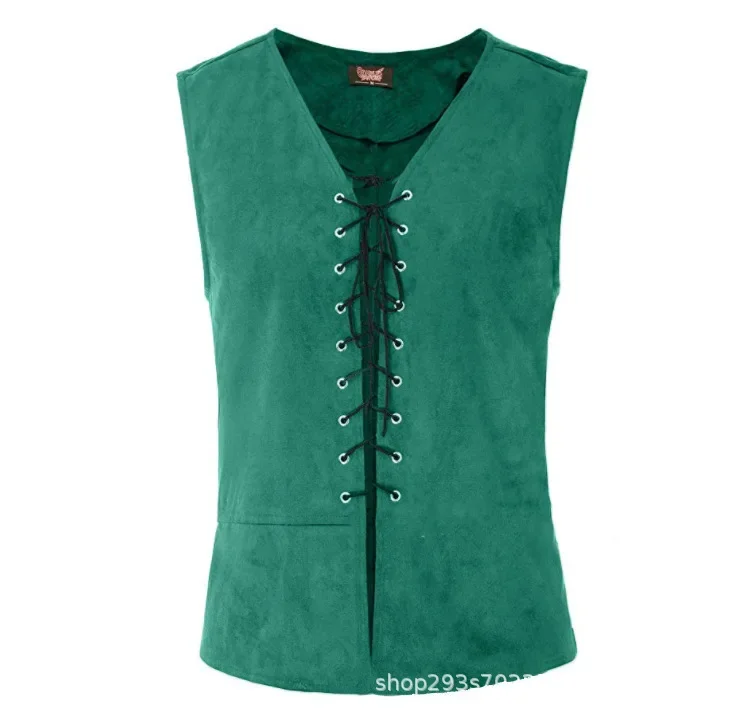 Средневековый готический жилет мужской костюм в стиле Ренессанс суда джентльмен