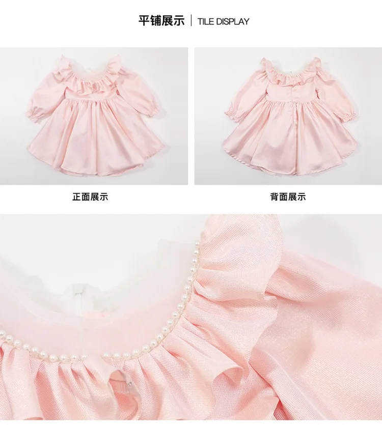 2022 модное платье принцессы с большими оборками и бисером на воротнике для