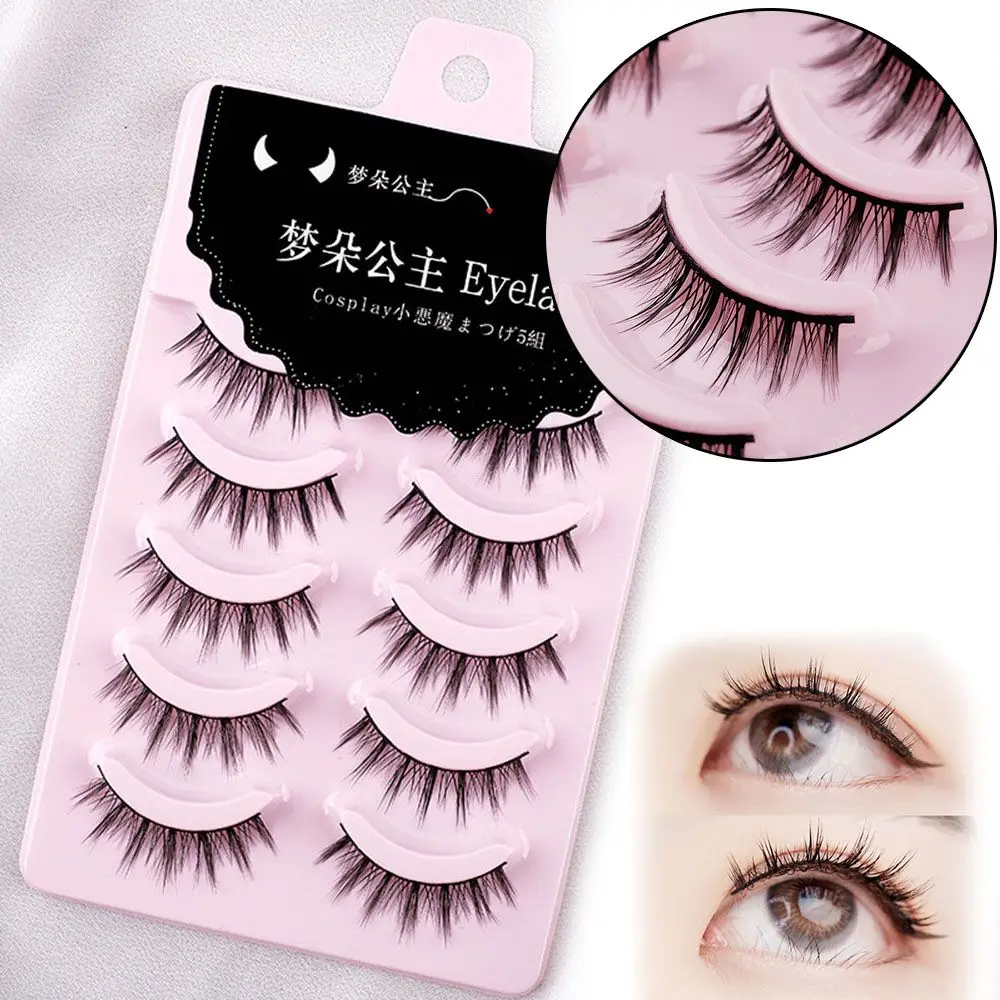 

High Quality Reusable Makeup Hard Terrier Natural Simulation False Eyelashes Eyelash Extension A Shape Fake Eyelashes