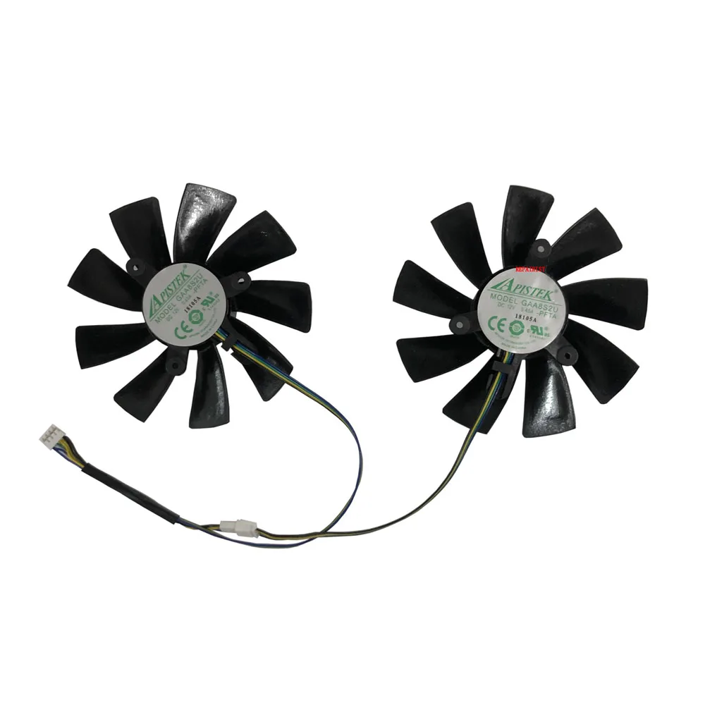 Вентилятор охлаждения GAA8S2U GPU VGA для Powercolor RX5700 5600 XT 8G X RX 5500/590/5700/5600 карт, замена PLD10015B12H, 2 шт./компл. 95 мм