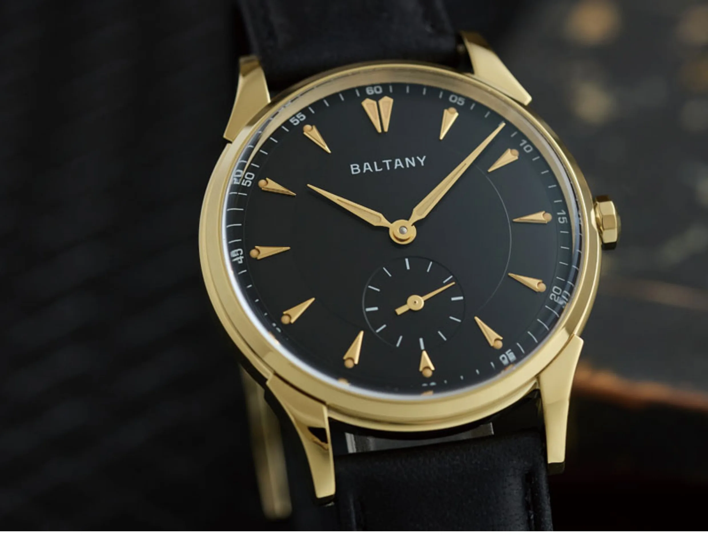 Фото Baltany Мужские часы PIlot 38,5 мм Механические наручные часы с сапфировым стеклом 50 м Водонепроницаемые маленькие секундные циферблаты ST1701 ST1700 №3