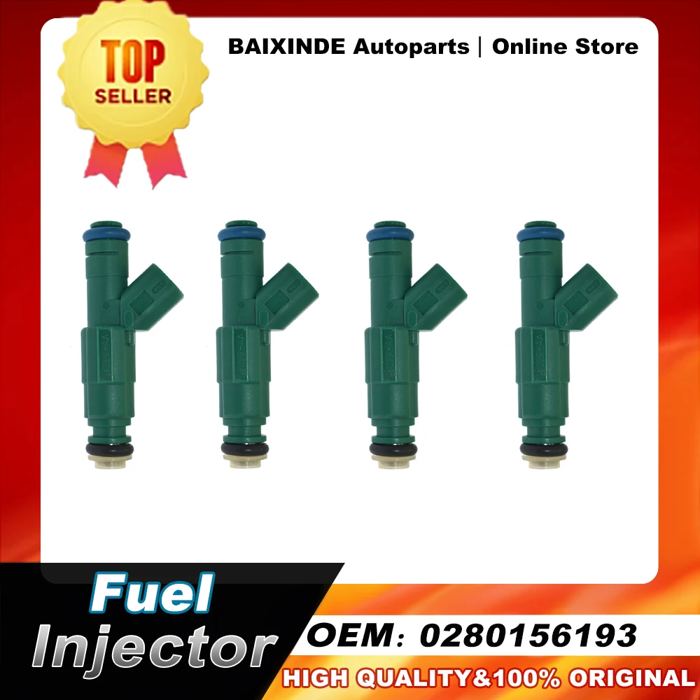 

1/4 шт. OEM 0280156193 4M8GAA 4M8Z9F593AA Топливная форсунка для Mazda 6 2.3L 2003-2007 автомобильные аксессуары