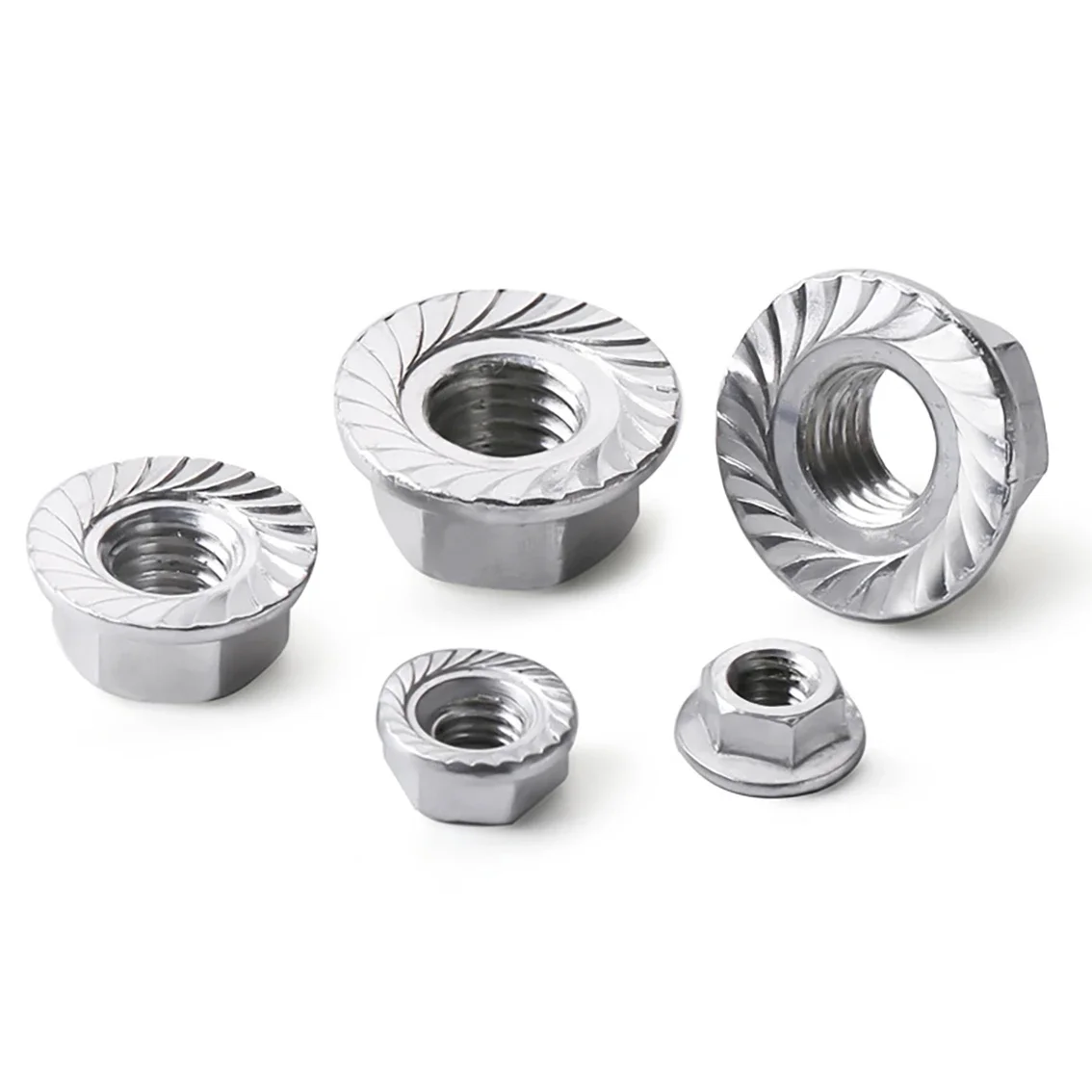 5-100 шт. 6061 фланцевая гайка из алюминиевого сплава M5 M6 M8 M10 метрическая