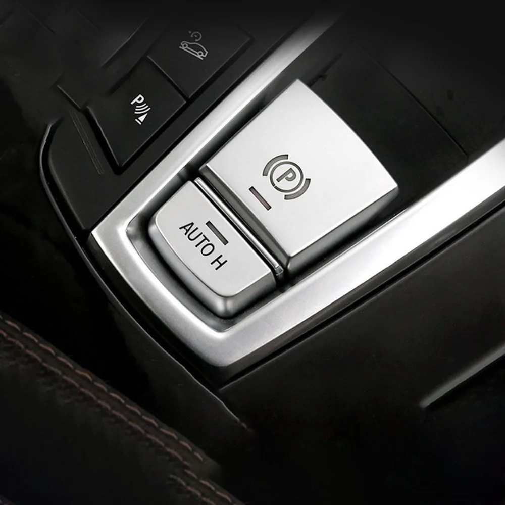 

ABS Car Electronic Handbrake Auto H Button Cover Trim For BMW 5 6 7 Series G38 G30 2017 2018 P Buttons G01 X3 X5 X6