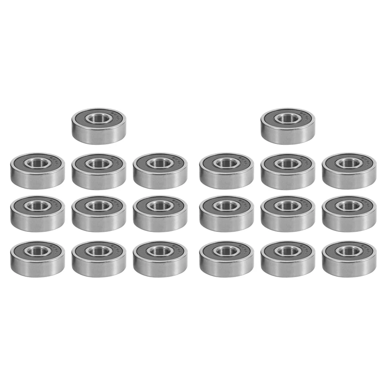 

20 Pcs 629-2RS 9Mmx26mmx8mm Double Sealed Miniature Deep Groove Ball Bearing