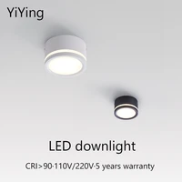 yiying led downlight surface mounted ceiling lamp 3w5w7w small ultra thin panel light fill spot for kitchen living room lighting