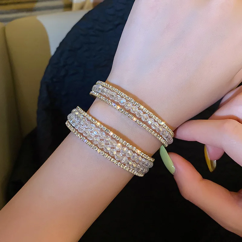 

Summer, The New Super Shiny crystal Bracelet for Woman Quality Jewelry Fashion Girl Party Accessories Free Shipping