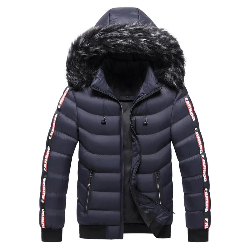 Новинка мужское плотное пальто с капюшоном мужская повседневная модная парка