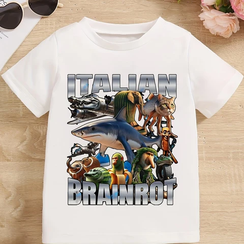 Детская футболка Brainrot хлопковая