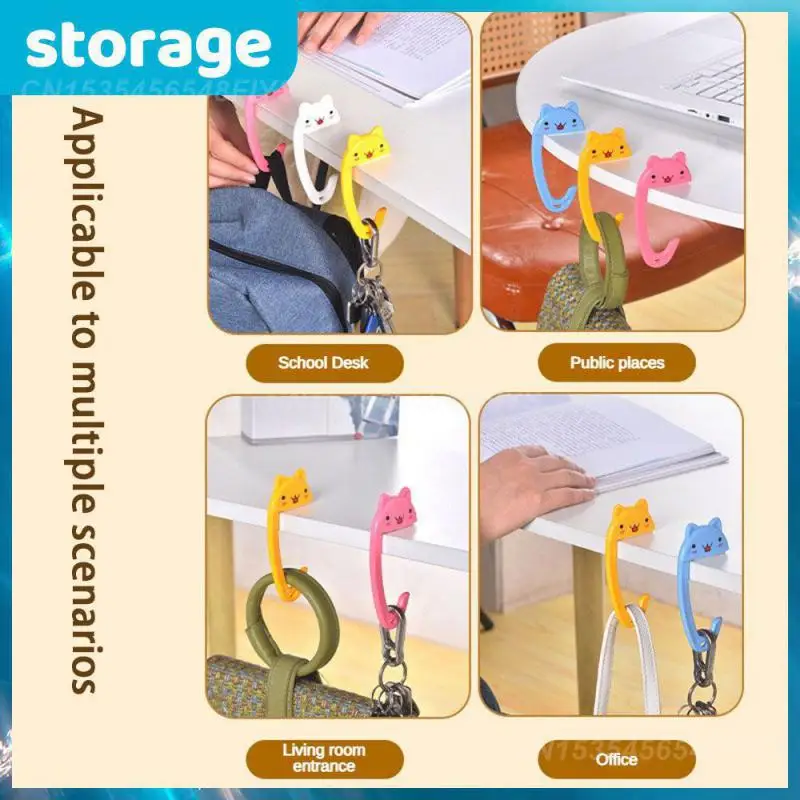 

Приспособление для хранения, крючок с животными, свободный, U-образный дизайн, настольный крючок для сумки для денег, портативный настенный ...
