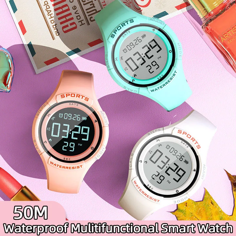 Multifunctional Smart Watch Men Women Electronic Waterproof Wrist Watch LED Digital Swim Sport Clock Reloj Mujer