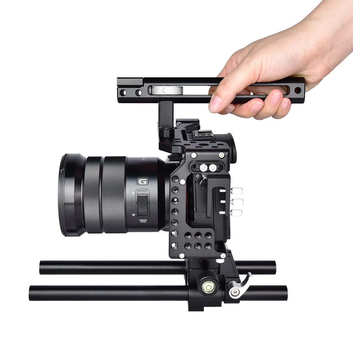 

professional aluminum camera cage kit for sony camera for A7K A72 A73 A7S2 A7R3 A7R2 A7X with Hand Grips