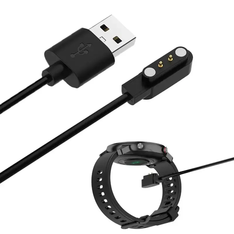Фото 60 см док-станция для умных часов, зарядное устройство для Xiaomi Haylou Solar LS05, USB-кабель для зарядки, провод, адаптер для зарядного устройства, аксессуар №1
