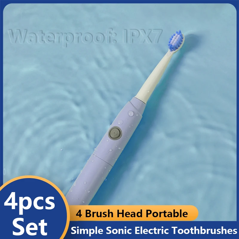 

Щетка Зубная электрическая звуковая для взрослых, с 4 насадками