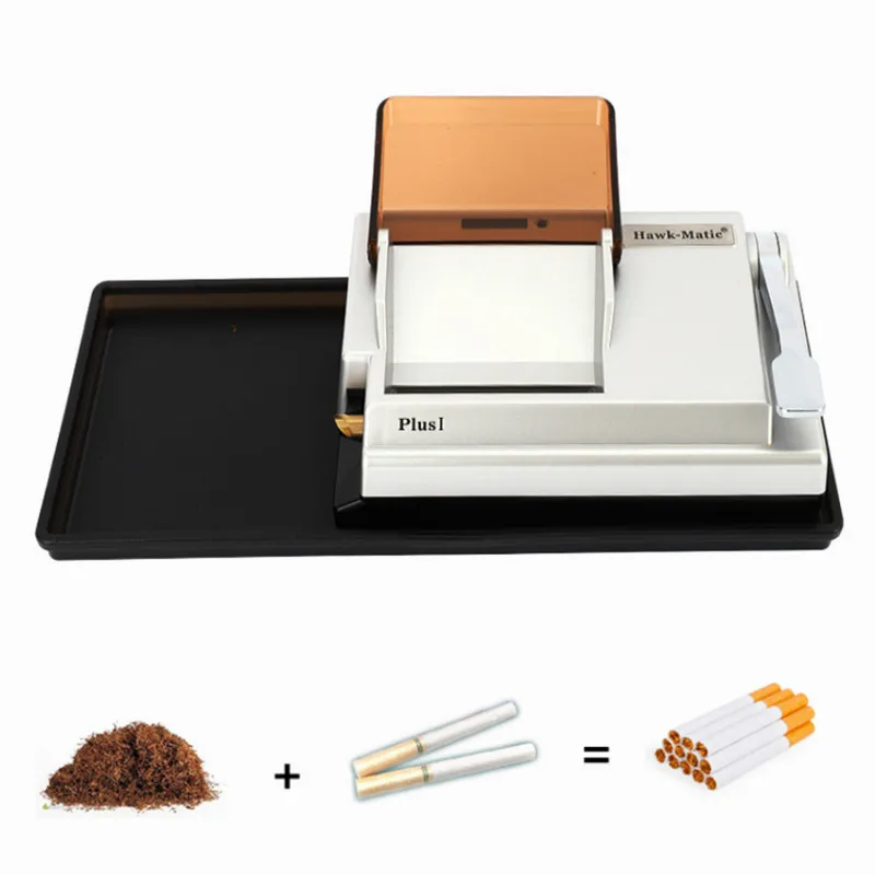 

Машинка для скручивания сигарет, электрическая машинка для сворачивания табака, инжектор с лотком для сорняков, комплект из трубок 8 мм, кур...