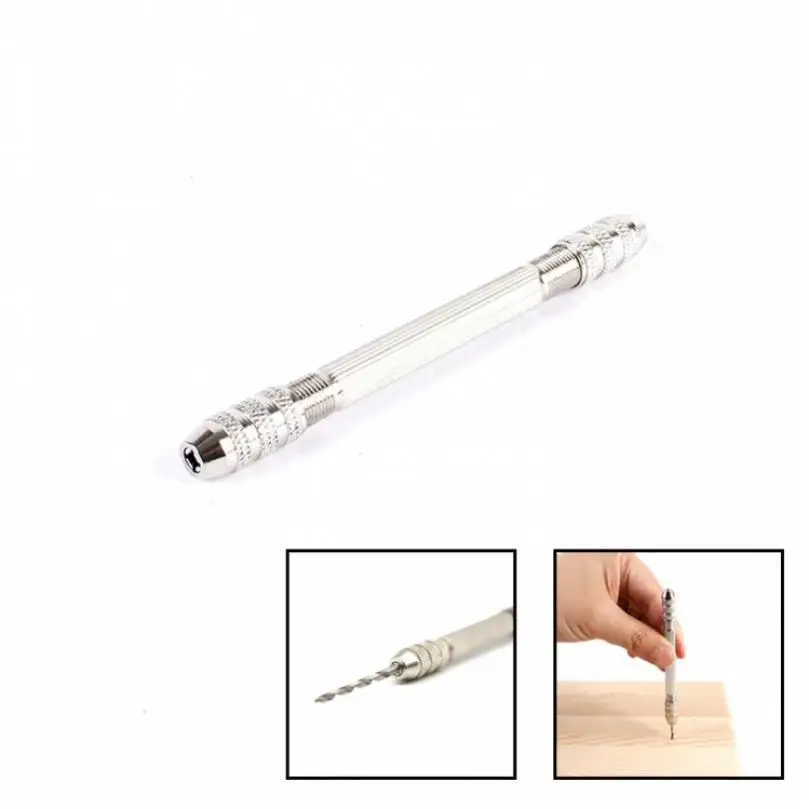 

1 Piece 0-3.2mm Durable Hexagonal Double Ended Pin Hand Twisted Drill for Watch Hobby Hand Tool