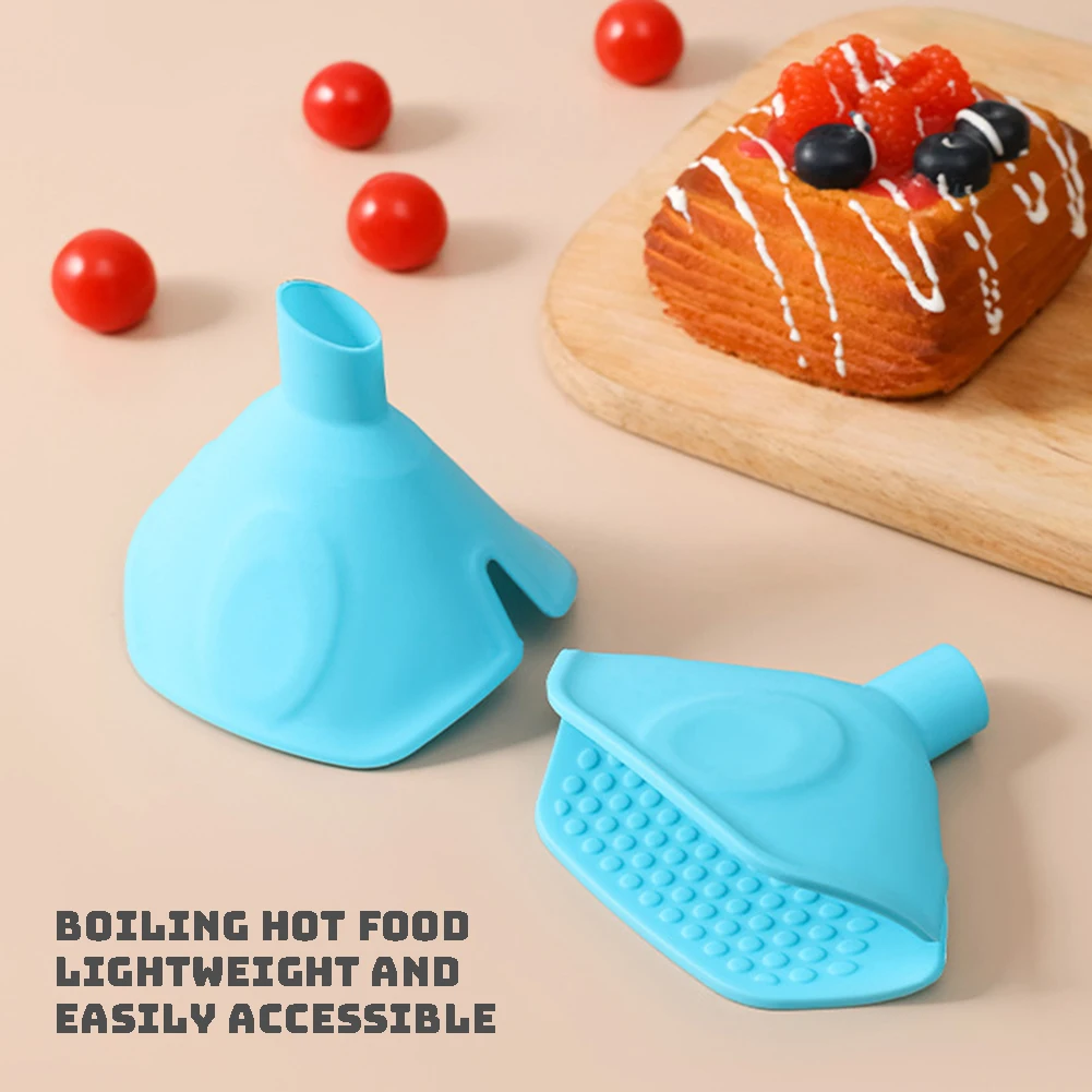 

Новый Многофункциональный силиконовый Теплоизоляционный зажим Воронка с маленькой апертурой анти-ожоги блюдо щипцы кухонные аксессуары