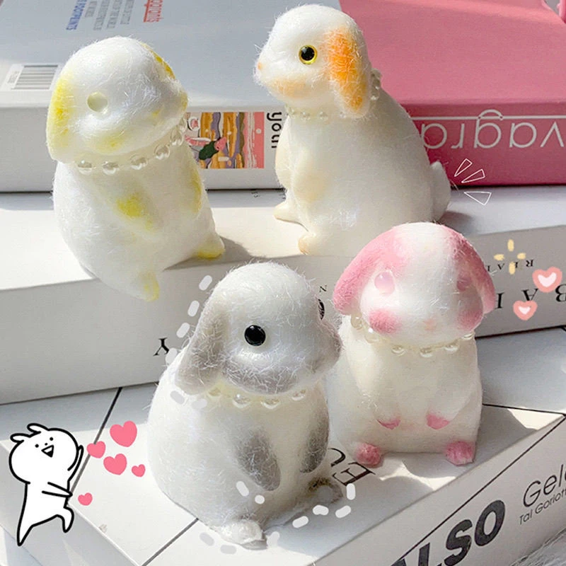 1 шт. игрушка кролик Моти мягкая резиновая милый щепотка медленный отскок