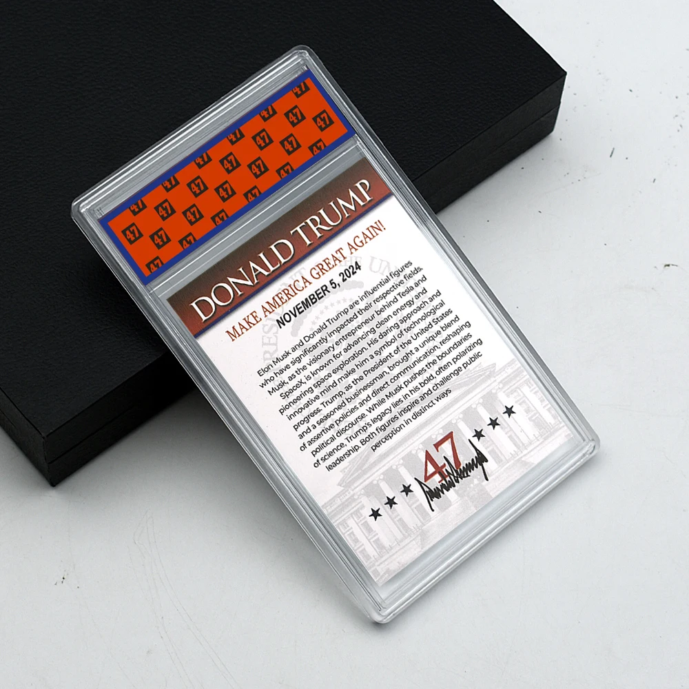 Карта с рейтингом 47-го президента США 2024 Дональда Трампа торговая карточка