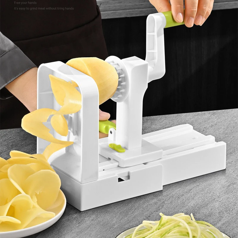 

Vegetable Grater Potato Spiral Slicer Whirlwind Fruit Vegetable Spiral Machine Noodle Maker Multifunctional Kitchen Gadgets