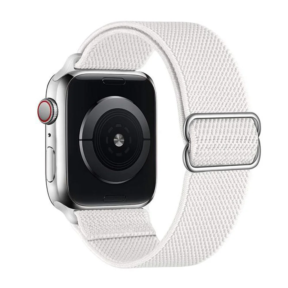

Nylon Loop Strap For Apple watch band se 41mm 45mm 44mm 40mm 42mm 38mm Smartwatch belt Bracelets iWatch Series 76543