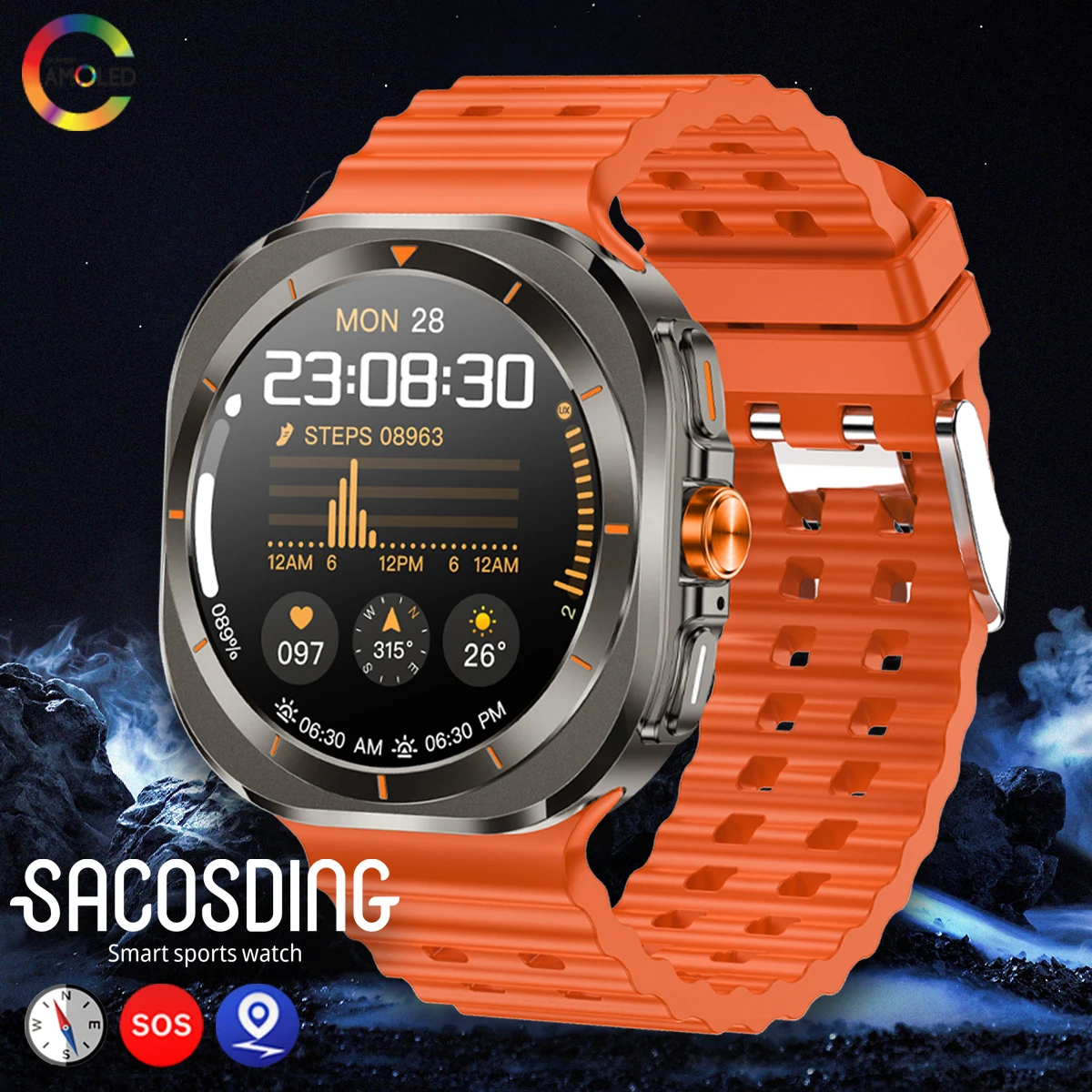 2024 Новые спортивные умные часы Ultra для мужчин и женщин большой экран 1 46 дюйма