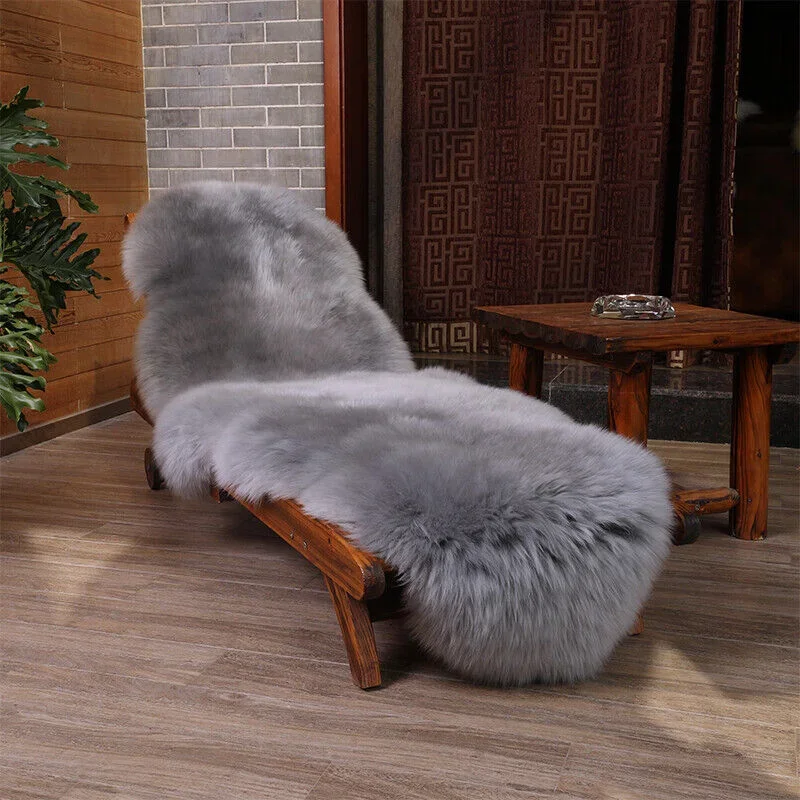 Пушистый Ковер Из искусственной овечьей шерсти Нескользящие Коврики для