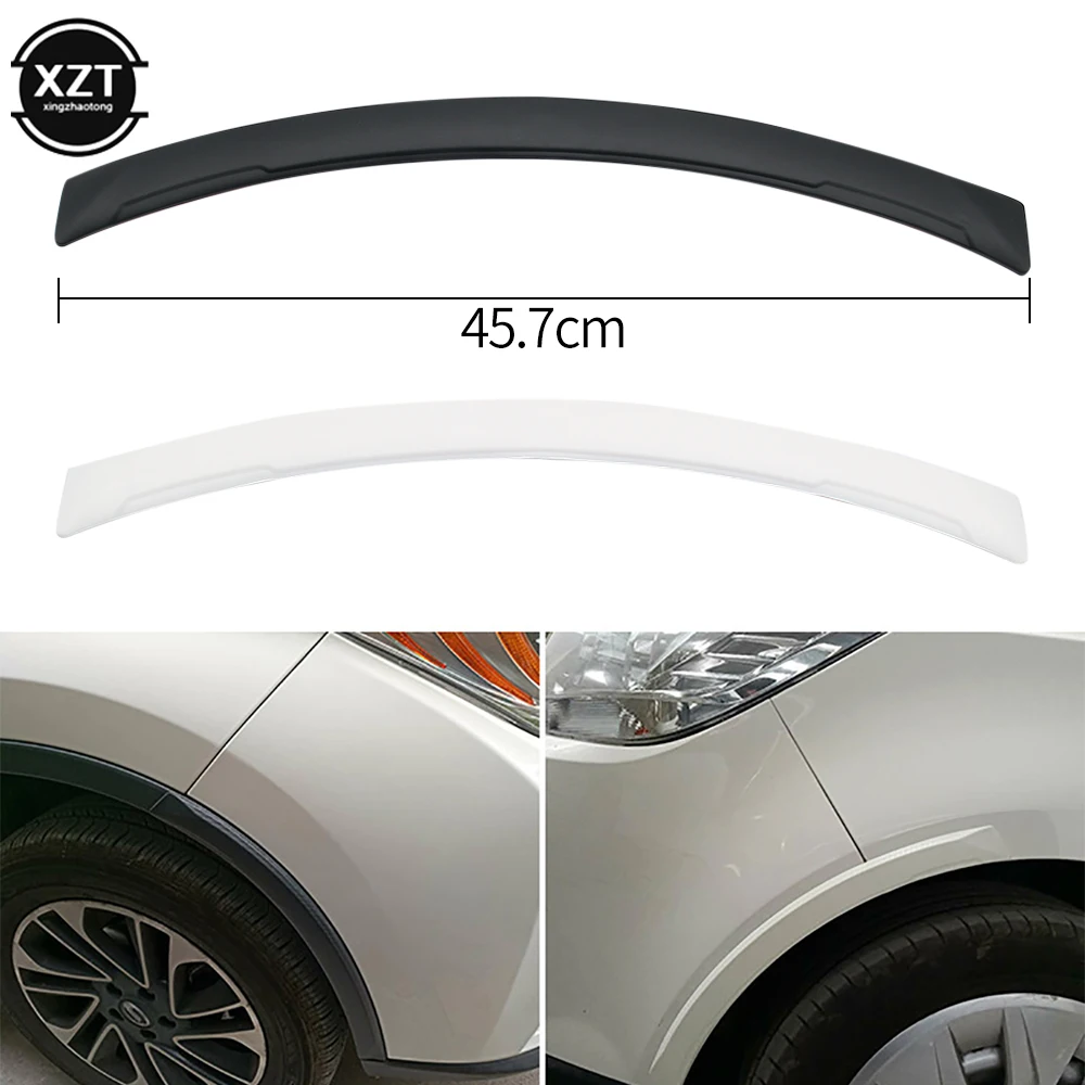 

2PCS Universal Arch Car Wheel Fender Extension Moulding Flare Trim Strip Edge Anti-scratch Protector Strip Auto Replacement Part