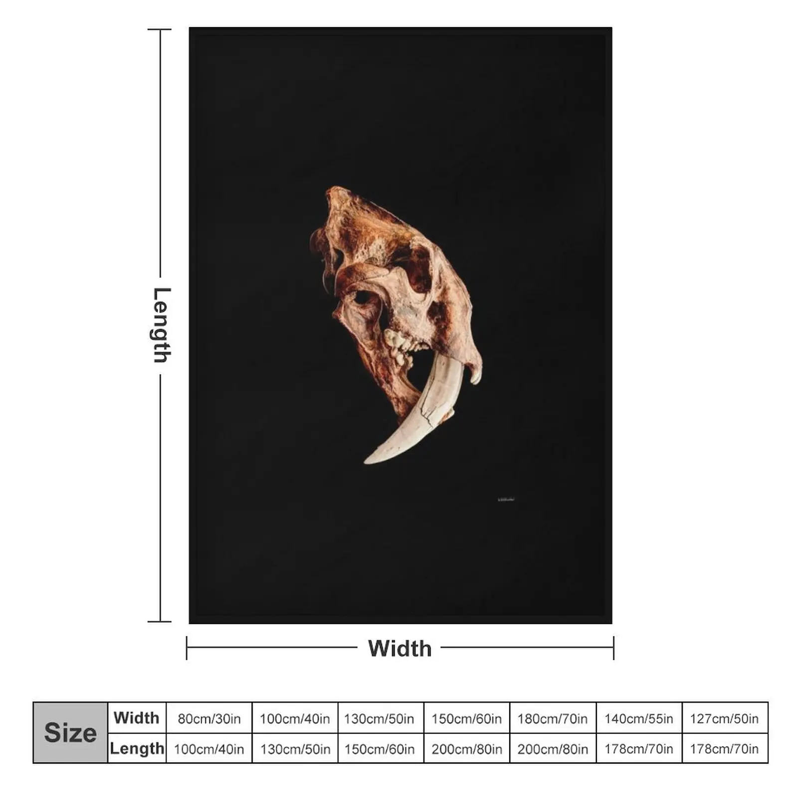 Smilodon fatalis череп 1 шт. искусственные одеяла