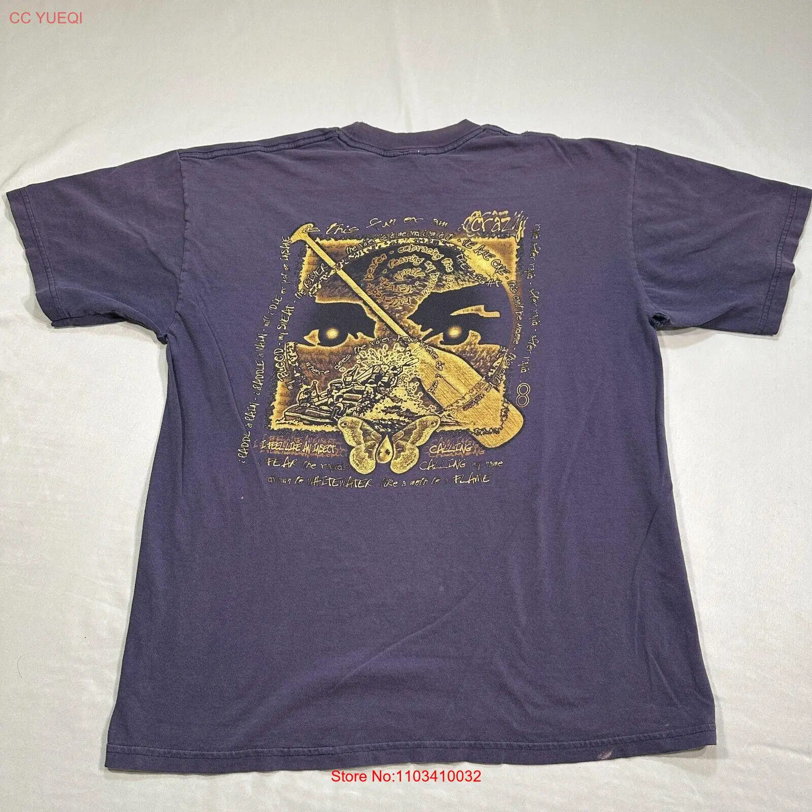 Винтажная Футболка Льюис и Кларк I This Fun Or Am Crazy Purple Мужская 90-х годов