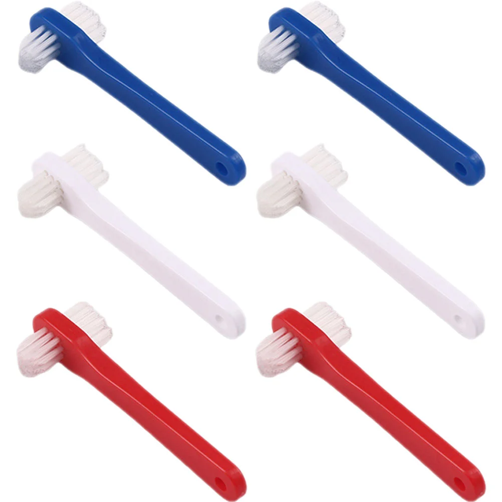 

Denture Teeth Brush Cleaner Care Cleaning False Toothbrushes Tool Clean Retainer Oral Double Hard Partial Brushes Head Fake