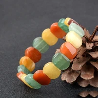 china natural color dongling jade hand carved jade bracelet fashion boutique jewelry men and women colorful hand string